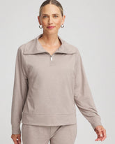 Chico's Clothing Zenergy® Cloud Half-Zip Pullover Top