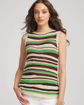 Chico's Clothing Contemporary Striped Sweater Tank