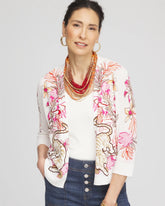 Chico's Clothing Summer Romance Floral Cardigan