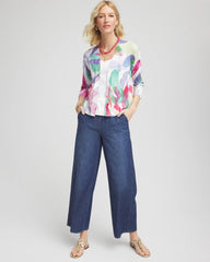 Chico's Clothing Summer Romance Watercolor Cardigan