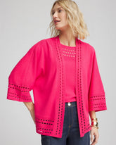 Chico's Clothing Cutout Open-Front Cardigan