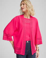 Chico's Clothing Cutout Open-Front Cardigan