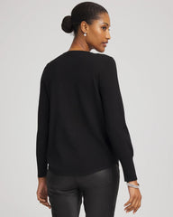 Chico's Clothing Ella Embellished V-Neck Sweater