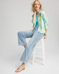 Chico's Clothing Tropical Summer Romance Short Cardigan