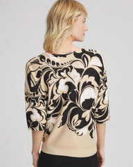 Chico's Clothing Printed Dolman Sweater