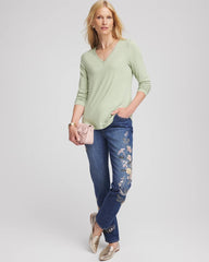 Chico's Clothing Touch of Cool™ V-Neck Layering Tee