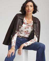 Chico's Clothing Touch of Cool™ Long-Sleeved Cowlneck Tee