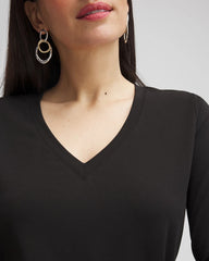 Chico's Clothing 3/4 Sleeve Perfect Tee
