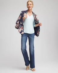 Chico's Clothing Foiled Touch of Cool™ Layering Tee