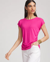 Chico's Clothing Cap Sleeve Dolman Tee