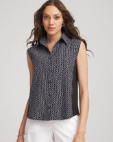 Chico's Clothing Zenergy® UPF Geo-Print Shirt