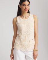 Chico's Clothing Island Crochet Lace Tank