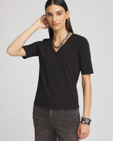 Chico's Clothing Elbow-Sleeve Perfect Tee
