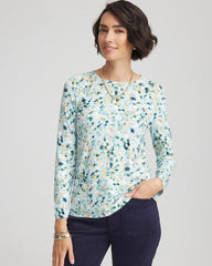 Chico's Clothing Printed Touch of Cool™ Layering Tee