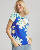 Chico's Clothing Floral Crewneck Perfect Tee