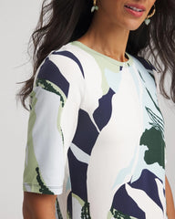 Chico's Clothing Touch of Cool™ Elbow-Sleeve Perfect Tee