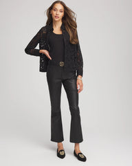 Chico's Clothing Classic-Fit Collared Lace Shirt