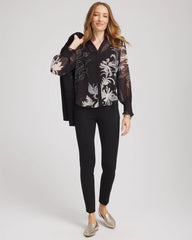 Chico's Clothing Georgette Flow Print Blouse
