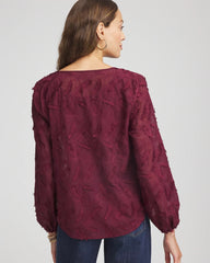Chico's Clothing Feathered Pullover Peasant Blouse