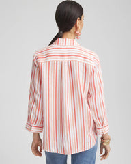 Chico's Clothing No Iron™ Striped Linen Shirt