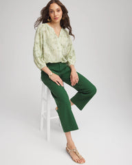 Chico's Clothing Lurex Stripe Cotton Blouse