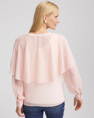 Chico's Clothing Georgette Cape Blouse
