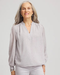Chico's Clothing Georgette Clip Dot Blouse