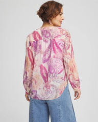 Chico's Clothing Georgette Pintuck Blouse