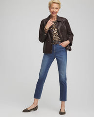 Chico's Clothing Girlfriend Slim Cropped Jeans