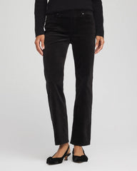Chico's Clothing Velveteen Pull-On Flared Jeans