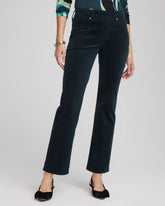 Chico's Clothing Velveteen Pull-On Flared Jeans
