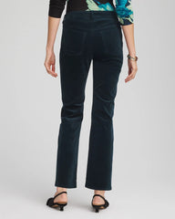 Chico's Clothing Velveteen Pull-On Flared Jeans