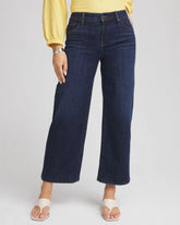 Chico's Clothing Girlfriend Cropped Wide-Leg Jean