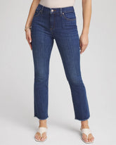 Chico's Clothing Girlfriend Fray Hem Kick Flare Jeans