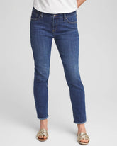 Chico's Clothing Girlfriend Slim Frayed Ankle Jeans