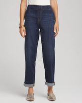 Chico's Clothing Pull-On Boyfriend Cropped Jeans