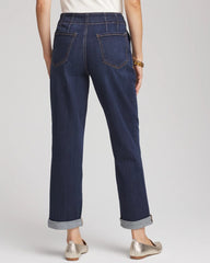 Chico's Clothing Pull-On Boyfriend Cropped Jeans