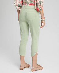 Chico's Clothing Pull-On Dolphin-Hemmed Capri Jeans