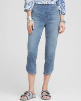 Chico's Clothing Pull-On Dolphin-Hemmed Capri Jeans