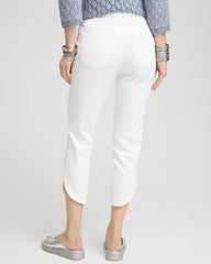 Chico's Clothing No Stain Pull-On Dolphin-Hem Capri Jeans