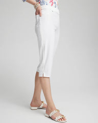 Chico's Clothing No-Stain 17" Pull-on Denim Capris