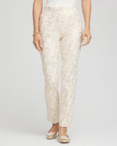 Chico's Clothing Juliet Golden Foiled Slim Ankle Pants