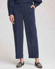 Chico's Clothing Stretch Crepe Tapered Ankle Pants