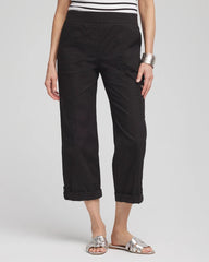 Chico's Clothing Poplin Cropped Pants