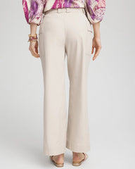 Chico's Clothing Belted Twill Utility Cropped Pants
