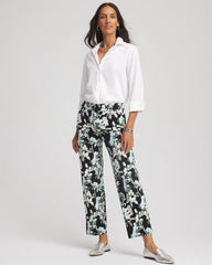 Chico's Clothing Floral Emme Straight Ankle Pants