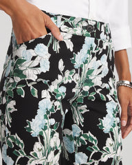 Chico's Clothing Floral Emme Straight Ankle Pants