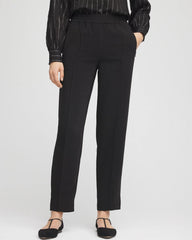 Chico's Clothing Crepe Side-Zip Tapered Ankle Pants