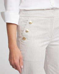 Chico's Clothing Emme Striped Sailor Straight Crops