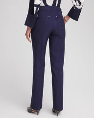 Chico's Clothing Cotton Straight-Leg Trousers